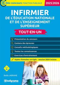 Infirmier de l'Education nationale et de l'enseignement supérieur, cat. A : tout-en-un, 2025-2026