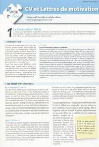 CV et lettres de motivation