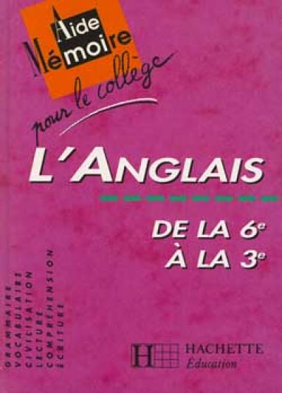 L'anglais de la 6e à la 3e