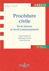 Procédure civile : droit interne et droit communautaire