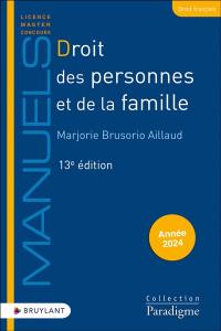 Droit des personnes et de la famille : année 2024