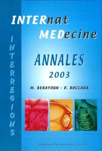 Internat médecine annales 2003 : par interrégions