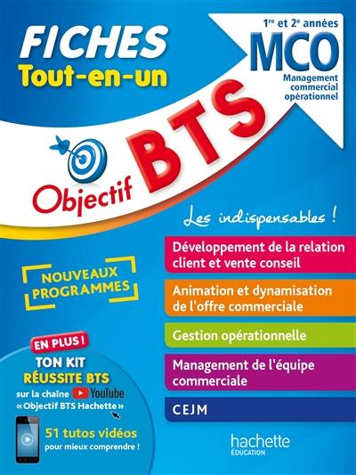 BTS MCO, management commercial opérationnel, 1re et 2e années : fiches tout-en-un : nouveaux programmes