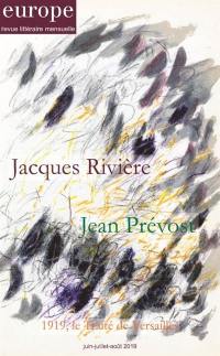 Europe, n° 1082-1083-1084. Jacques Rivière