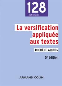 La versification appliquée aux textes