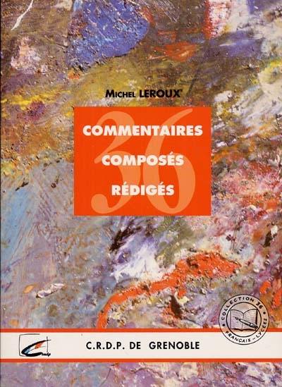 Commentaires composés rédigés