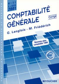 Comptabilité générale : corrigé