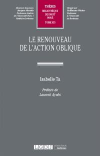 Le renouveau de l'action oblique