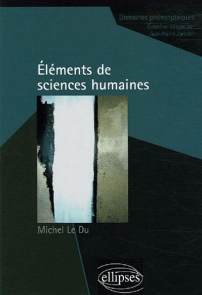 Eléments de sciences humaines