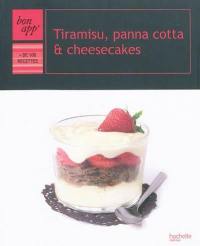 Tiramisu, panna cotta & cheesecakes