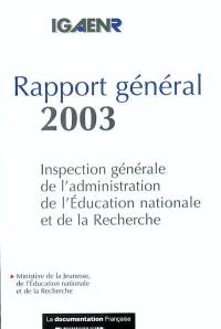 Rapport général 2003