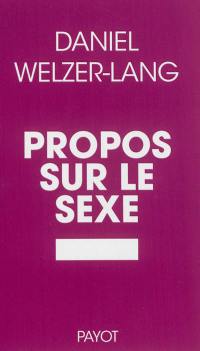 Propos sur le sexe