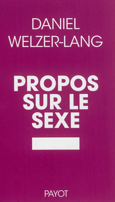 Propos sur le sexe