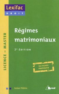 Régimes matrimoniaux : licence, master