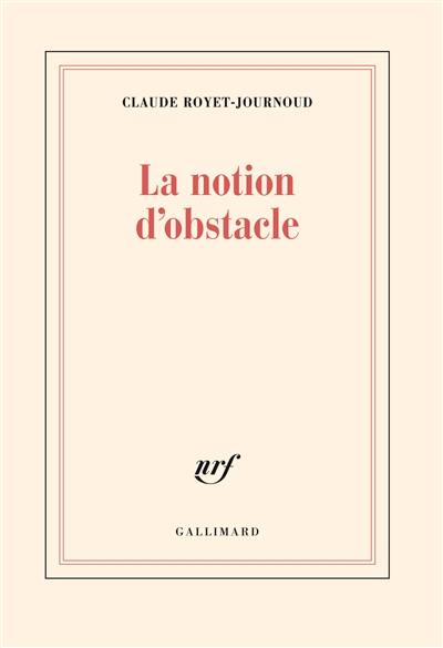 La Notion d'obstacle