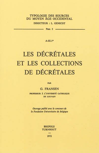 Les décrétales et les collections de décrétales