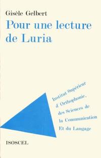 Pour une lecture de Luria