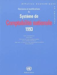 Révisions et modifications du système de comptabilité nationale 1993