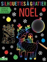 Noël : silhouettes à gratter