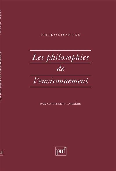 Les philosophies de l'environnement