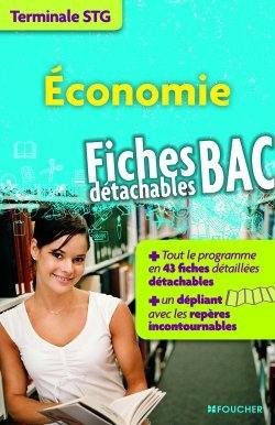 Economie terminale STG : fiches bac détachables