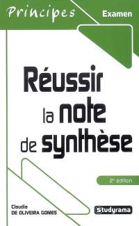 Réussir la note de synthèse