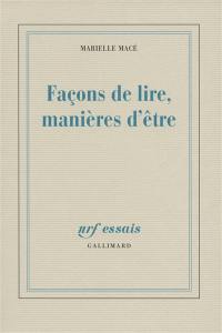 Façons de lire, manières d'être