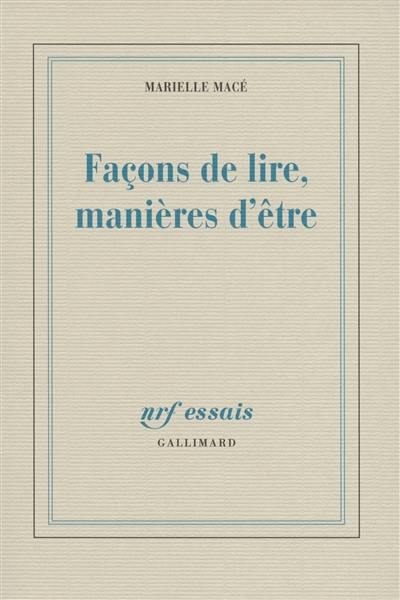 Façons de lire, manières d'être