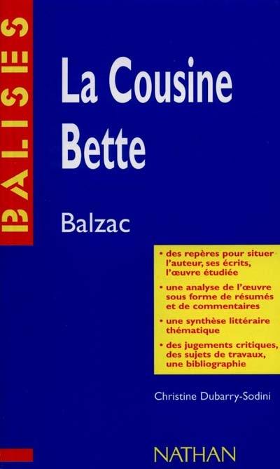 La cousine Bette, Balzac