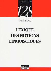 Lexique des notions linguistiques