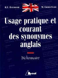 Usage pratique et courant des synonymes anglais : dictionnaire