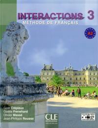 Interactions 3, A2 : méthode de français