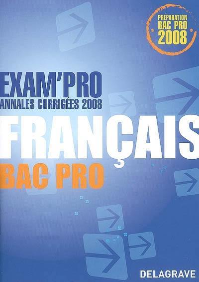 Français bac pro : annales corrigées