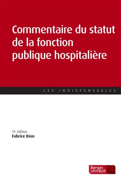 Commentaire du statut de la fonction publique hospitalière