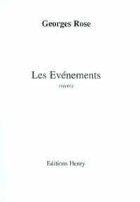 Les événements : récits