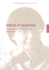 Poésie et question : de la poésie comme pensée critique de l'hospitalité