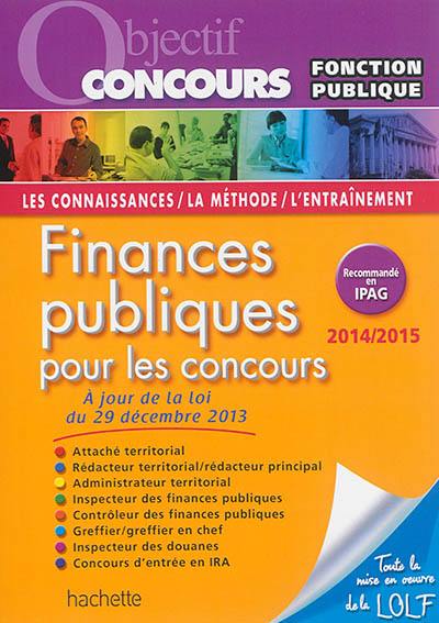 Finances publiques : pour les concours : 2014-2015