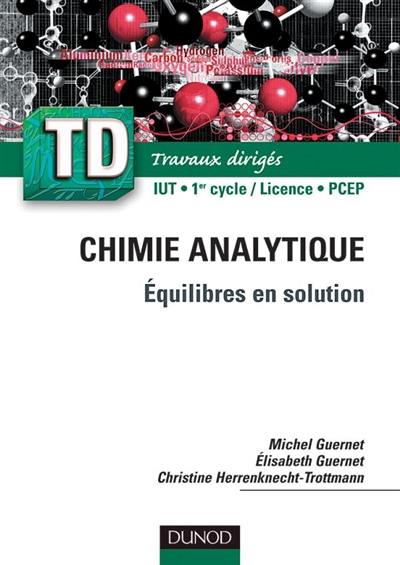 TD de chimie analytique : rappels de cours et exercices corrigés