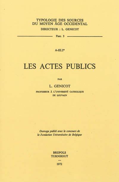 Les actes publics