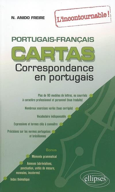 Cartas, correspondance en portugais : Portugais-français : l'incontournable