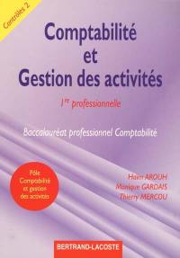 Comptabilité et gestion des activités, 1re professionnelle, baccalauréat professionnel comptabilité, contrôles 2