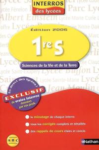 Sciences de la vie et de la terre 1re S