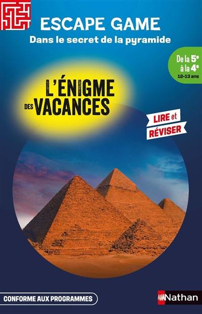 Dans le secret de la pyramide : 5e-4e