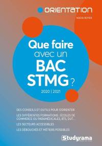 Que faire avec un bac STMG ? : 2020-2021