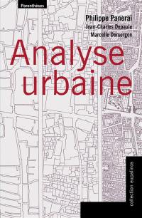 Analyse urbaine le livre de Philippe Panerai et Jean Charles Livre