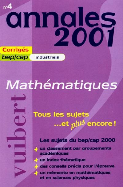 Mathématiques industriels : sujets corrigés