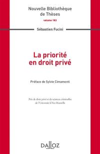 La priorité en droit privé