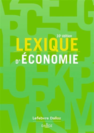 Lexique d'économie