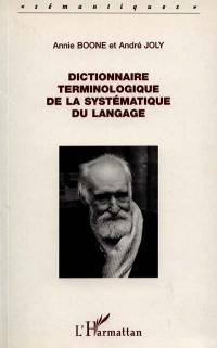 Dictionnaire terminologique de la systématique du langage