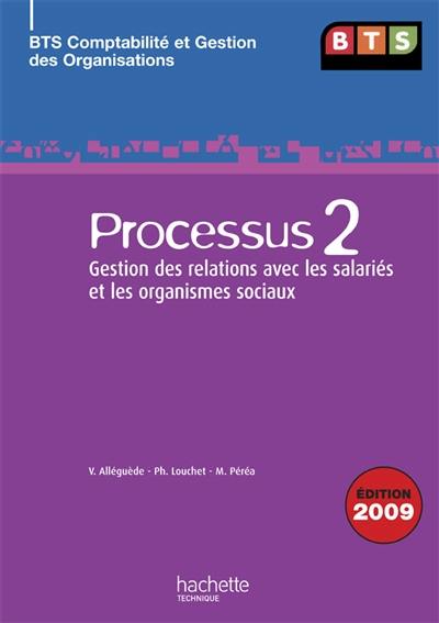 Processus 2, gestion des relations avec les salariés et les organismes sociaux